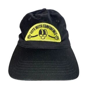 AS Colour Davie Vote with Confidence 5-Panel Hat Black / Yellow Adjustable OS